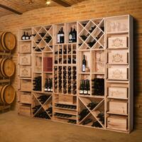 Photo du produit '�tag�res � vin modulables VINVARIO 60, en pin naturel'