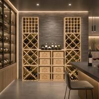 Photo du produit '�tag�res � vin modulables CUBE 52, bois de pin naturel'