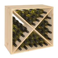 Photo du produit '�tag�re � vin CUBE 52 avec croix, en pin naturel'