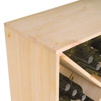 Photo du produit '�tag�re � vin CUBE 52 avec croix, en pin naturel'