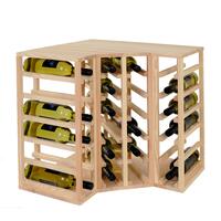 Photo du produit '�tag�re � vin 60 cm, module d'angle, en pin naturel'