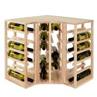 Photo du produit '�tag�re � vin 60 cm, module d'angle, en pin naturel'