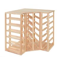 Photo du produit '�tag�re � vin 60 cm, module d'angle, en pin naturel'