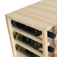 Photo du produit '�tag�re � vin 60 cm, module d'angle, en pin naturel'