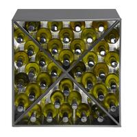 Photo du produit '�tag�re � vin CARR�, en m�tal noir'
