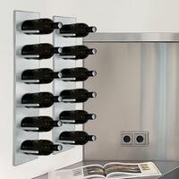 Photo du produit 'Porte-bouteilles mural DALLAS en m�tal argent�'