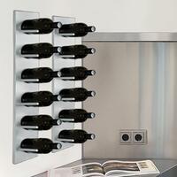 Photo du produit 'Porte-bouteilles mural DALLAS en m�tal argent�'