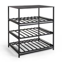 Photo du produit 'Etag�re � vin en m�tal BLACK PURE mod�le 15'