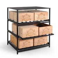 Photo du produit 'Etag�re � vin en m�tal BLACK PURE mod�le 15'