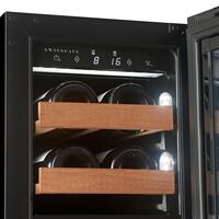 Photo du produit 'R�frig�rateur � vin encastrable � deux zones WLU-50DF pour 13 btl.'