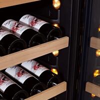 Photo du produit 'Cave � vin � deux zones WLB-360DF-MIX, 127cm, 115 bouteilles'