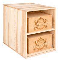 Photo du produit '�tag�re � vin 60 cm, 2 tiroirs pour caisses de vin, P 60 cm'