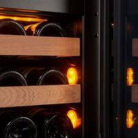 Photo du produit 'R�frig�rateur � vin encastrable � deux zones WLI-90DF, 60cm, 28 bouteilles'