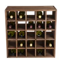 Photo du produit '�tag�re � vin 60cm Echiquier, pin teint� marron'