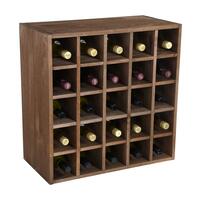 Photo du produit '�tag�re � vin 60cm Echiquier, pin teint� marron'
