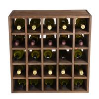 Photo du produit '�tag�re � vin 60cm Echiquier, pin teint� marron'