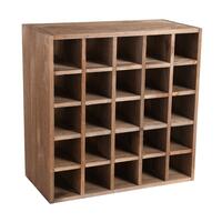 Photo du produit '�tag�re � vin 60cm Echiquier, pin teint� marron'