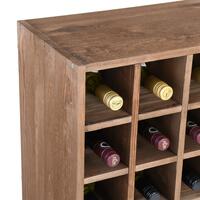 Photo du produit '�tag�re � vin 60cm Echiquier, pin teint� marron'