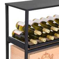 Photo du produit 'Etag�re � vin en m�tal BLACK PURE mod�le 14'