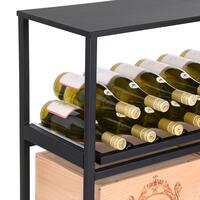 Photo du produit 'Etag�re � vin en m�tal BLACK PURE mod�le 14'