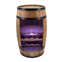 Photo du produit 'Barrique � vin en aulne massif, huil� brun avec �clairage'