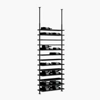 Photo du produit 'Etag�re � vin en m�tal BLACK PURE SELECT fixation plafond, mod�le 2'