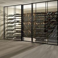 Photo du produit 'Etag�re � vin en m�tal BLACK PURE SELECT, fixation plafond, mod�le 3'
