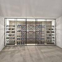 Photo du produit 'Etag�re � vin en m�tal BLACK PURE SELECT, fixation plafond, mod�le 3'