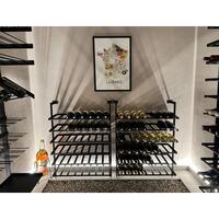 Photo du produit 'Etag�re � vin murale en m�tal BLACK PURE H 100cm'