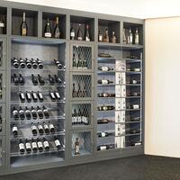 Photo du produit 'Syst�me d�tag�re � vin PIEMONT, bois de sapin, anthracite'