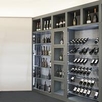 Photo du produit 'Syst�me d�tag�re � vin PIEMONT, bois de sapin, anthracite'