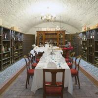 Photo du produit 'Syst�me d�tag�res � vin PIEMONT, placage ch�ne, brun fonc�,'