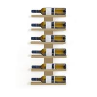Photo du produit '�tag�re � vin murale en m�tal dor� pour 6 bouteilles de 0,75l'