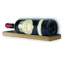 Photo du produit 'Etag�re � vin murale en m�tal dor� pour 1 bouteille de Magnum'