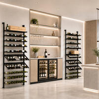 Photo du produit 'Etag�re � vin modulable en m�tal BLACK PURE VARIO pour fixation murale'