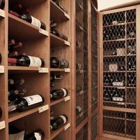 Photo du produit 'Syst�me d�tag�res � vin PIEMONT, bois de sapin, noyer/brun moyen'