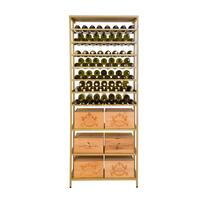 Photo du produit 'Etag�re � vin en m�tal dor� BLACK PURE mod�le 8'