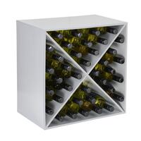 Photo du produit '�tag�re � vin CARR�, en gris argent�'