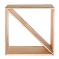 Photo du produit '�tag�re � vin 60 cm, mod�le Basic, en bois de pin naturel'