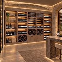 Photo du produit ' �tag�re � vin PRESTIGE NOVO bois de ch�ne teint� marron '