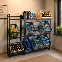Photo du produit '�tag�re pour caisses de boissons en m�tal, L 50 cm'