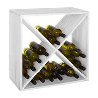 Photo du produit 'Weinregal 52 cm, X-Cube, wei� gebeizt'