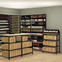 Photo du produit '�tag�re de stockage m�tal-bois Black Pure WOOD'