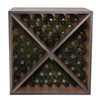Photo du produit 'Module en croix X, finition ch�ne rustique avec bordure anthracite'