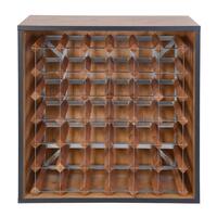 Photo du produit '�tag�res � vin pour 36 bouteilles, ch�ne rustique avec bordure anthracite'