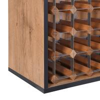 Photo du produit '�tag�res � vin pour 36 bouteilles, ch�ne rustique avec bordure anthracite'