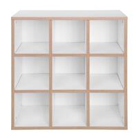 Photo du produit 'Module � 9 compartiments, blanc alpin avec bordure nature'
