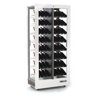 Armoire � vin TECA VINO, stockage inclin�, blanc mat (version professionnelle)