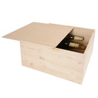 Photo du produit 'Caisse � vin avec couvercle coulissant SIENA pour 6 bouteilles'