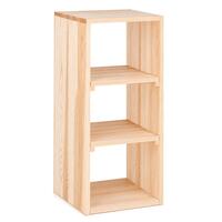 Casier � 2 planches, pin naturel